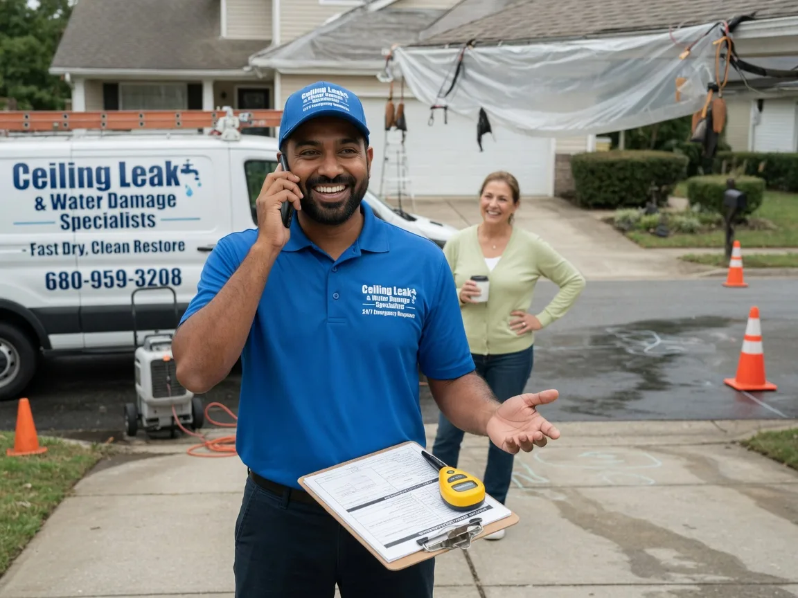 Ceiling Leak Cleanup Keota, OK FAQs